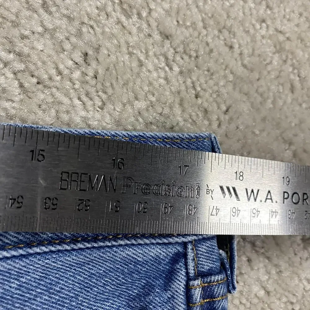 Levis 501 Jeans Mens 36x30 Blue Medium Wash Straight Button Fly Regular Fit